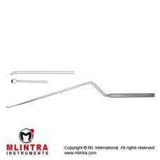 Landolt-Reulen Micro Raspatory Bayonet Shaped - Rigid Stainless Steel, 26 cm - 10 1/4" Tip Size 3.2 mm